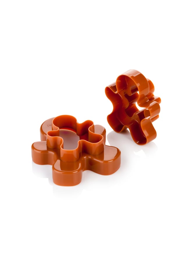 تسكوما قوالب لتقطيع البسكويت مزدوجه علي شكل رجل الكريسماس 4 حجام  "DELICIA" - Image 1